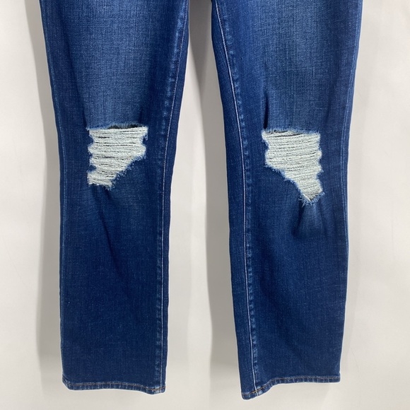 L’Agence Shane Distressed Slouchy Straight Jeans High Rise Medium Wash Size 26 - Picture 5 of 11